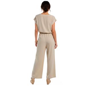 Juniors Hunter & Brown 2pc Crop Top w/ Pleat Wide Leg Pants alternate view
