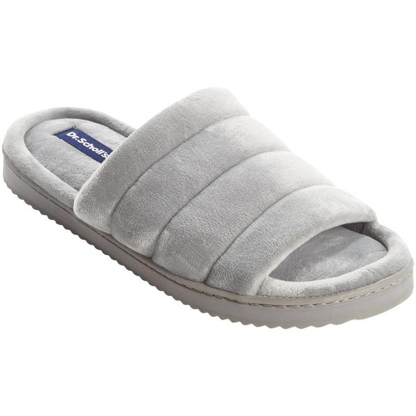 Womens Dr. Scholl's Quilted Velour Slide Slippers alternate view