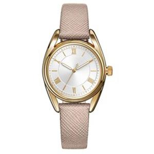 Womens Gold-Tone Case & White Dial Analog Watch - 14891G-07-B12
