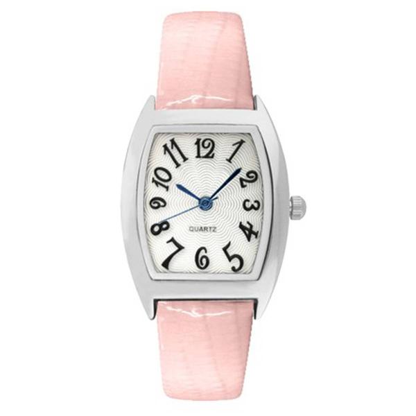 Womens Silver-Tone Tonneau Shape Case Watch - 9403S-07-H12