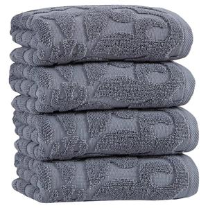 Ozan Premium Home Turkish Cotton Patchouli 4pc. Hand Towels