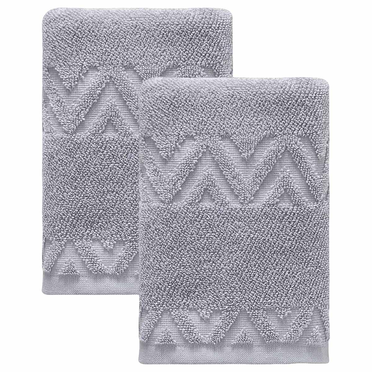 Ozan Premium Home Turkish Cotton Sovrano Collection Luxury 2-Pc. Hand Towel Set - Blue