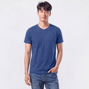 Young Mens Jared Short Sleeve Henley Tee