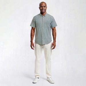 Mens North Hudson Plaid Tuckless Button Down Shirt - London Fog alternate view