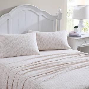 Laura Ashley(R) Evie Cotton Flannel Sheet Set alternate view