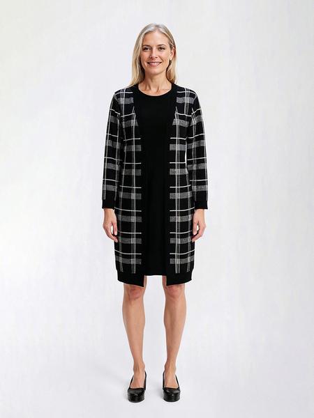 Womens Birch Long Sleeve Plaid Jacket Dress
