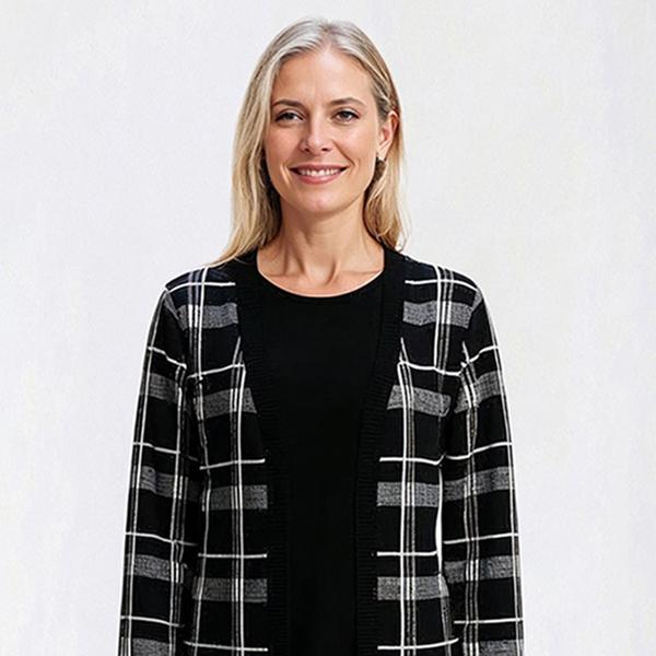 Womens Birch Long Sleeve Plaid Jacket Dress alternate view