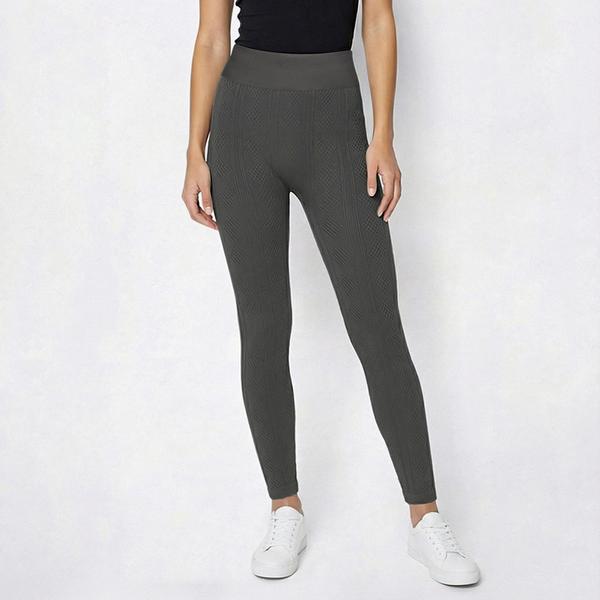 Womens Runway Ready Full Length Diamond Jacquard Leggings alternate view