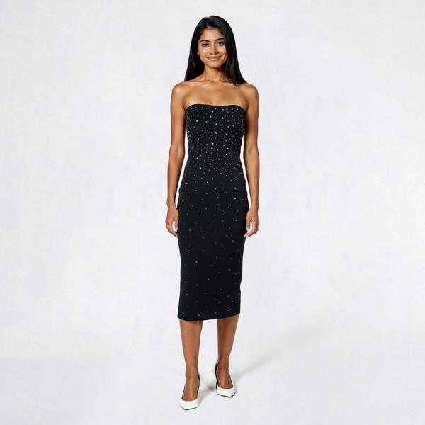 Juniors Madden Girl Rhinestone Strapless Sheath Dress alternate view