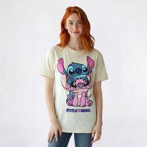 Juniors Freeze Stitch and Angel Boyfriend Tee