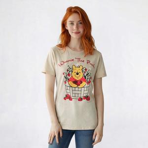 Juniors Disney Winnie The Pooh Strawberry Graphic Tee