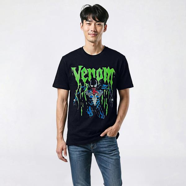 Young Mens Venom Drips Short Sleeve Graphic Tee