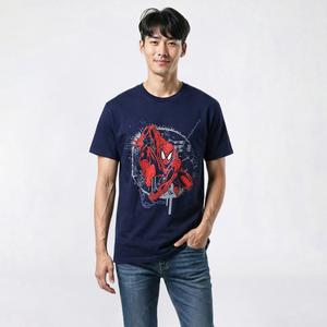 Young Mens Marvel Spiderman Short Sleeve Graphic Tee