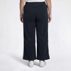 Juniors Plus No Comment Wide Leg Sweatpants with Eyelet Side Trim alternate view