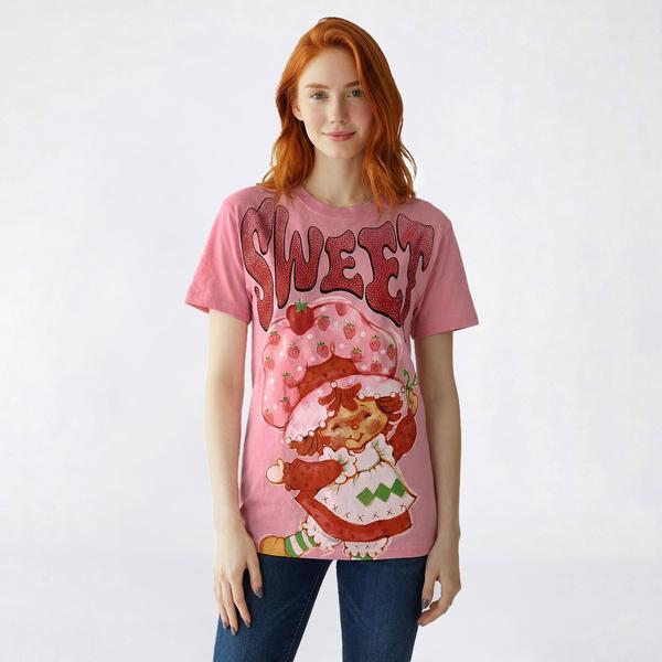Juniors Freeze Jumbo Strawberry Shortcake(tm) Rhinestone Tee