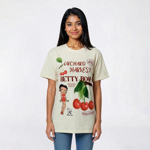 Juniors Freeze Betty Boop Orchard Harvest Cherry Tee