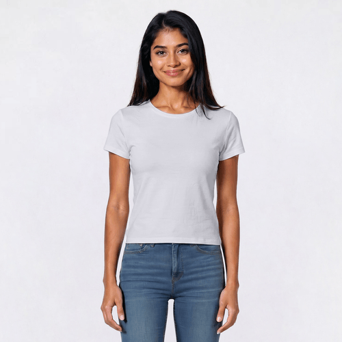 Juniors 7th & Hudson Double Layer Crew Neck Tee alternate view