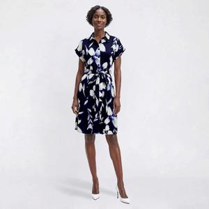 Petite Cocomo Dolman Sleeve Floral Shirtdress