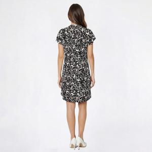 Womens Cocomo Flutter Sleeve Floral Pintuck Shift Dress alternate view