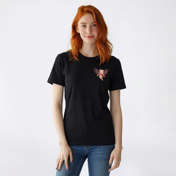 Juniors C-Life Betty Boop Attitude Short Sleeve Graphic Tee