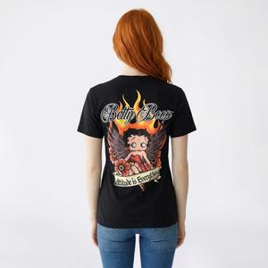 Juniors C-Life Betty Boop Attitude Short Sleeve Graphic Tee alternate view