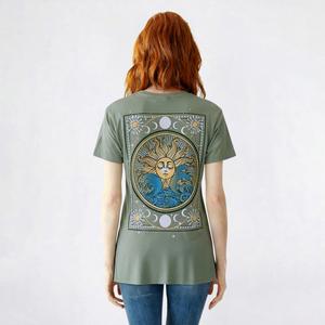 Juniors Attitude Not Included Celestial Sun Graphic Tee alternate view