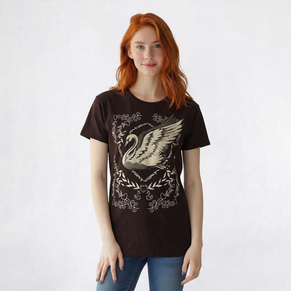 Juniors Attitude Not Included Swan Graphic Tee