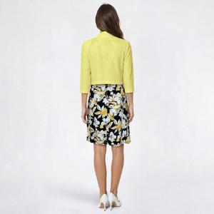 Petite Perceptions 3/4 Sleeve Texture Floral Jacket Dress alternate view