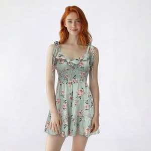 princess polly baby blue dress Trixxi Juniors' Printed Cold-Shoulder Flutter-Sleeve Dress C4J972V4AI