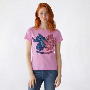 Juniors Freeze Stitch & Angel Hug Graphic Tee