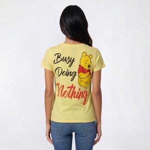 Juniors Freeze Pooh Doing Nothing Front/Back Girlfriend Tee alternate view