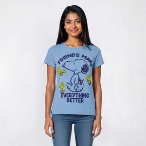 Juniors Freeze Snoopy Everything Better Girlfriend Tee