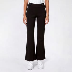 black dress pants for juniors Solid Color Batwing Sleeve Fitted Waist Elegant Midi Dress main image 0
