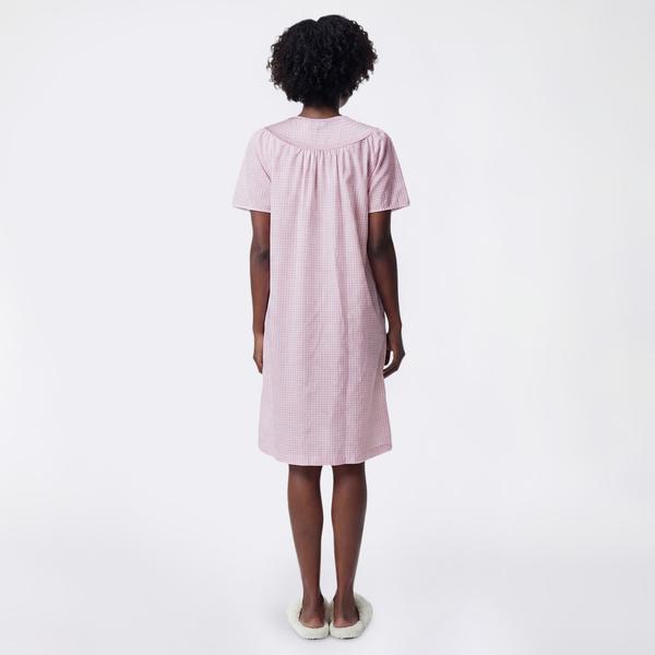 Plus Size Moon to Noon Short Sleeve Gingham Snap Duster alternate view