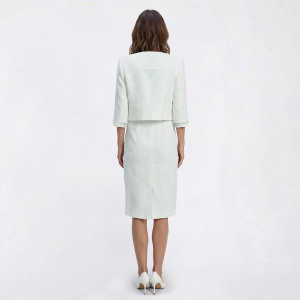 Womens Maya Brooke Pearl Trim Jacket Dress alternate view