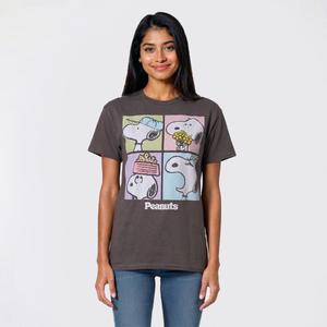 Juniors Hybrid Peanuts(tm) Snoopy Squares Boyfriend Tee