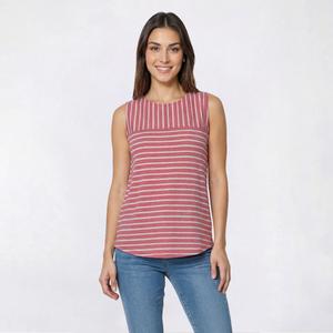 Petite Hasting & Smith Textured Stripe Tank Top