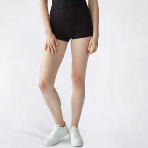 Juniors No Comment Fold Over Waist Booty Shorts alternate view