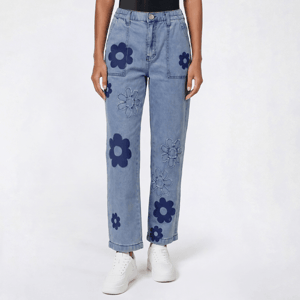 Juniors Gogo Jeans Floral Print Jeans