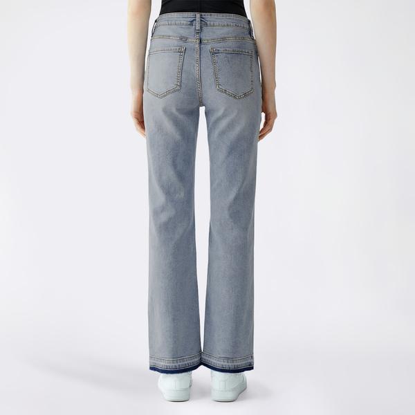 Juniors YMI(R) Low Rise Wide Leg Release Hem Jeans alternate view