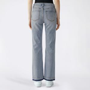 Juniors YMI(R) Low Rise Wide Leg Release Hem Jeans alternate view