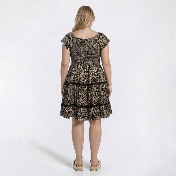 Juniors Plus Angie V-Neck Tiered Dress alternate view