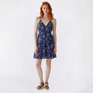 Juniors Angie Eyelet Keyhole Skater Dress