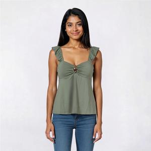 Juniors Derek Heart Sweetheart Babydoll Top with Shell