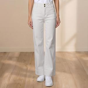 Womens Draper James Double Button Wide Leg Pants