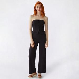 Juniors Madden Girl Knit Dobby Strapless Vest Jumpsuit
