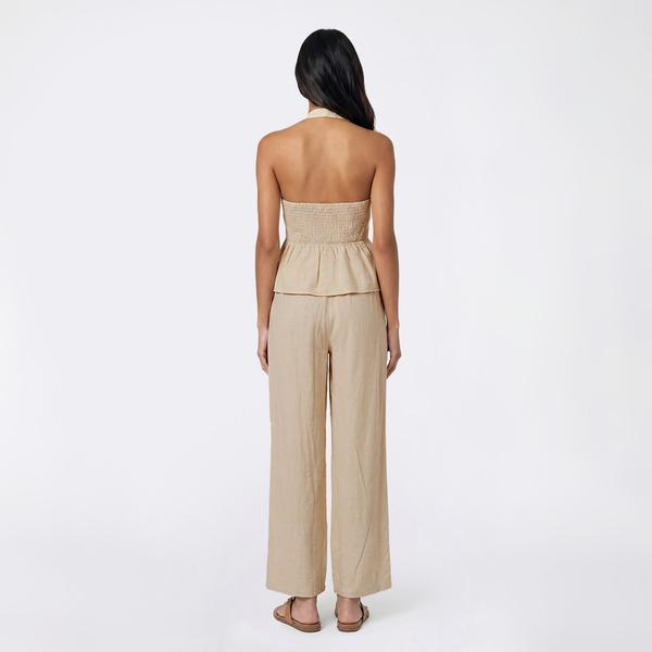Juniors Hunter & Brown 2pc. Halter Top and Wide Leg Pants Set alternate view