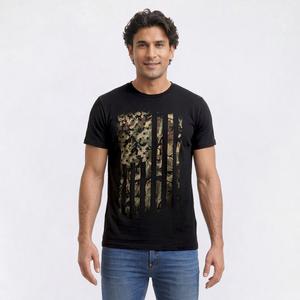 Mens Home of the Brave Camo Warrior Graphic Tee