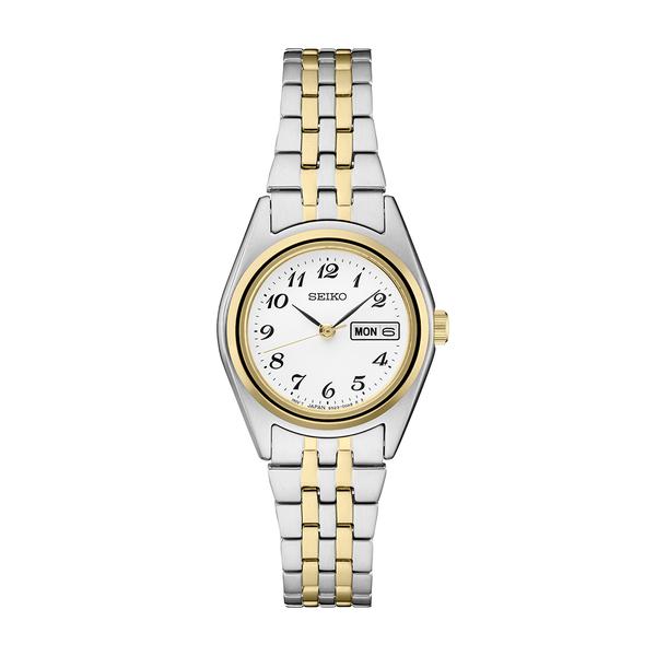 Womens Seiko Essentials Two-Tone/White Dial Watch - SUR438