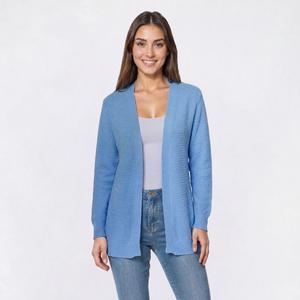 Womens 89th & Madison Long Sleeve Open Front Back Detail Cardigan alternate view